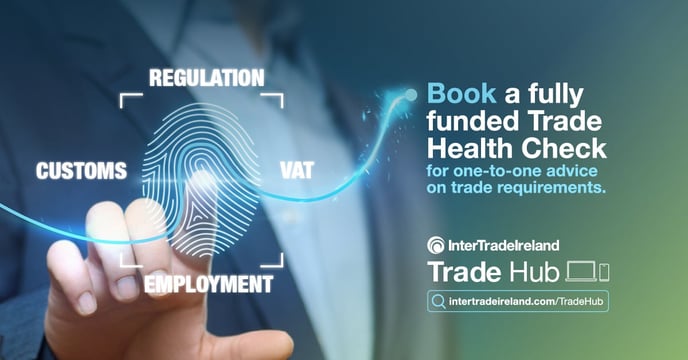 Banner reading: Book a fully funded Trade Health Check for one-to-one advice on trade requirements.